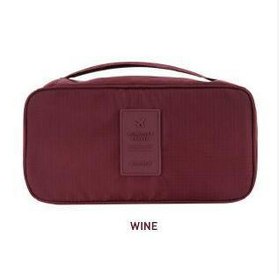 Multifunkční cestovní organizér v korejském stylu druhé generace: Taška na spodní prádlo, podprsenku, kosmetiku a toaletní potřeby