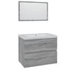 3152874 vidaXL Bathroom Furniture Sonoma Grey Engineered Wood