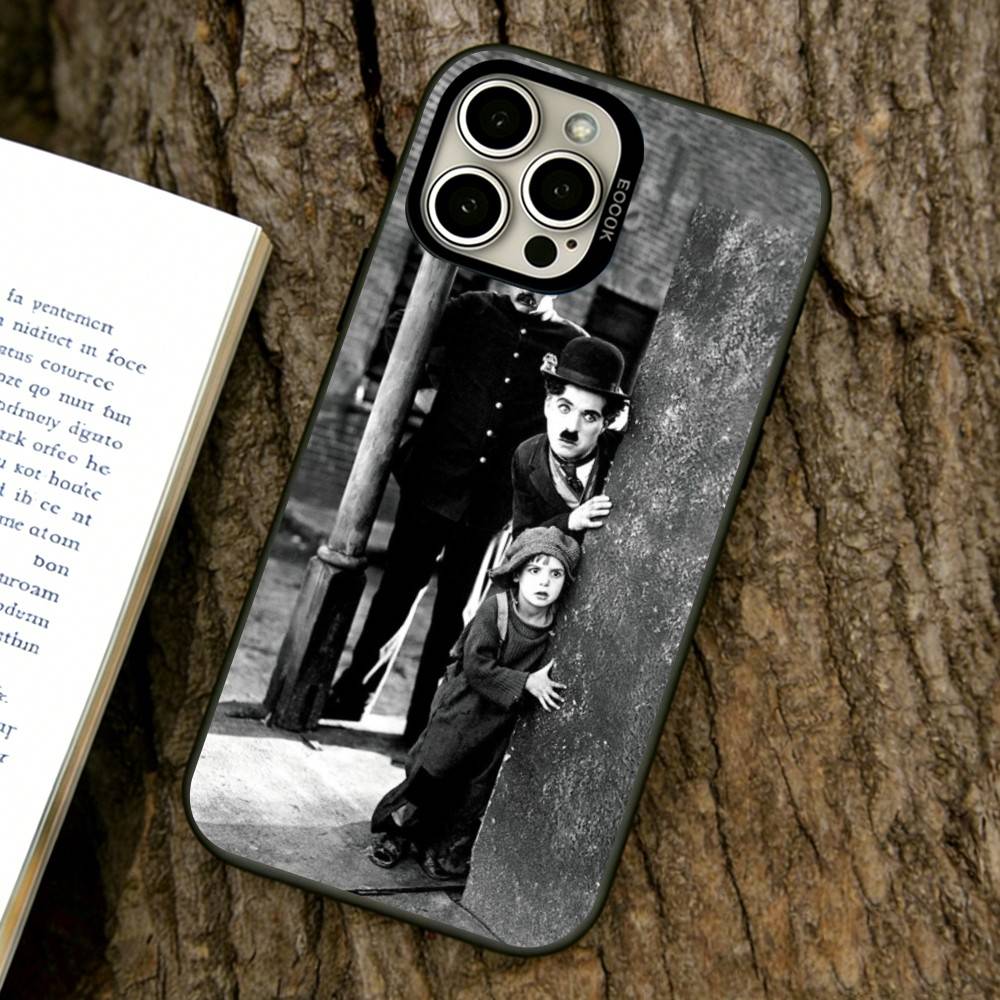 Charlie Chaplin Phone Case For iPhone 17,16,15,14,13,12,11 Plus,Pro Max,XS,Colorful Silver Phone case Funda Cover