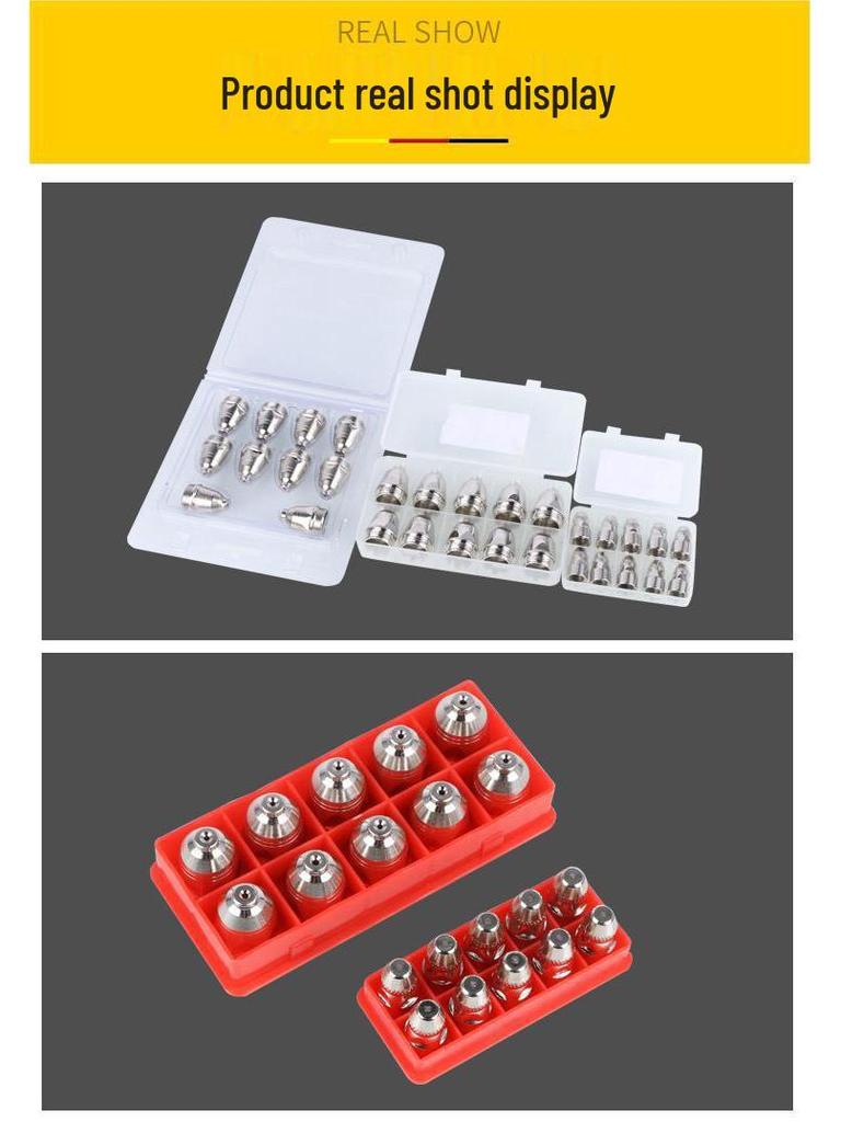Hafnium Wire Electrode Nozzle for P80 Plasma Cutter, Compatible with LGK-100.