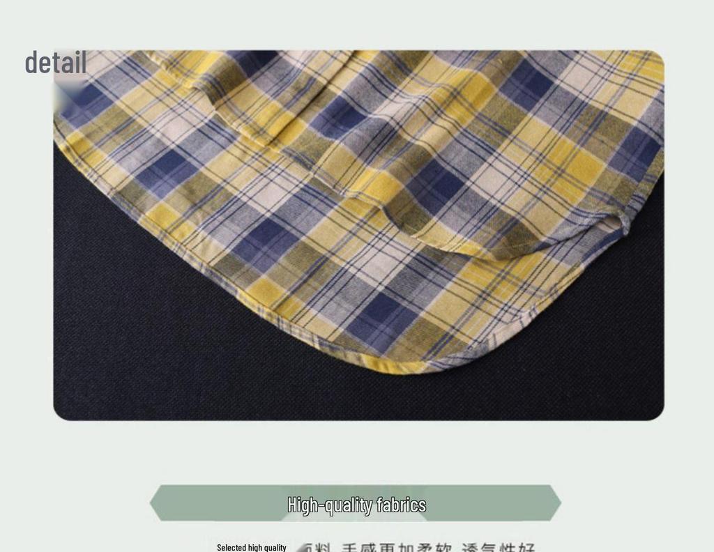 Damen Literarisches Karomuster Mittellanges Hemd, Frühjahr/Herbst 2025, Langarm, Vielseitige lockere Passform