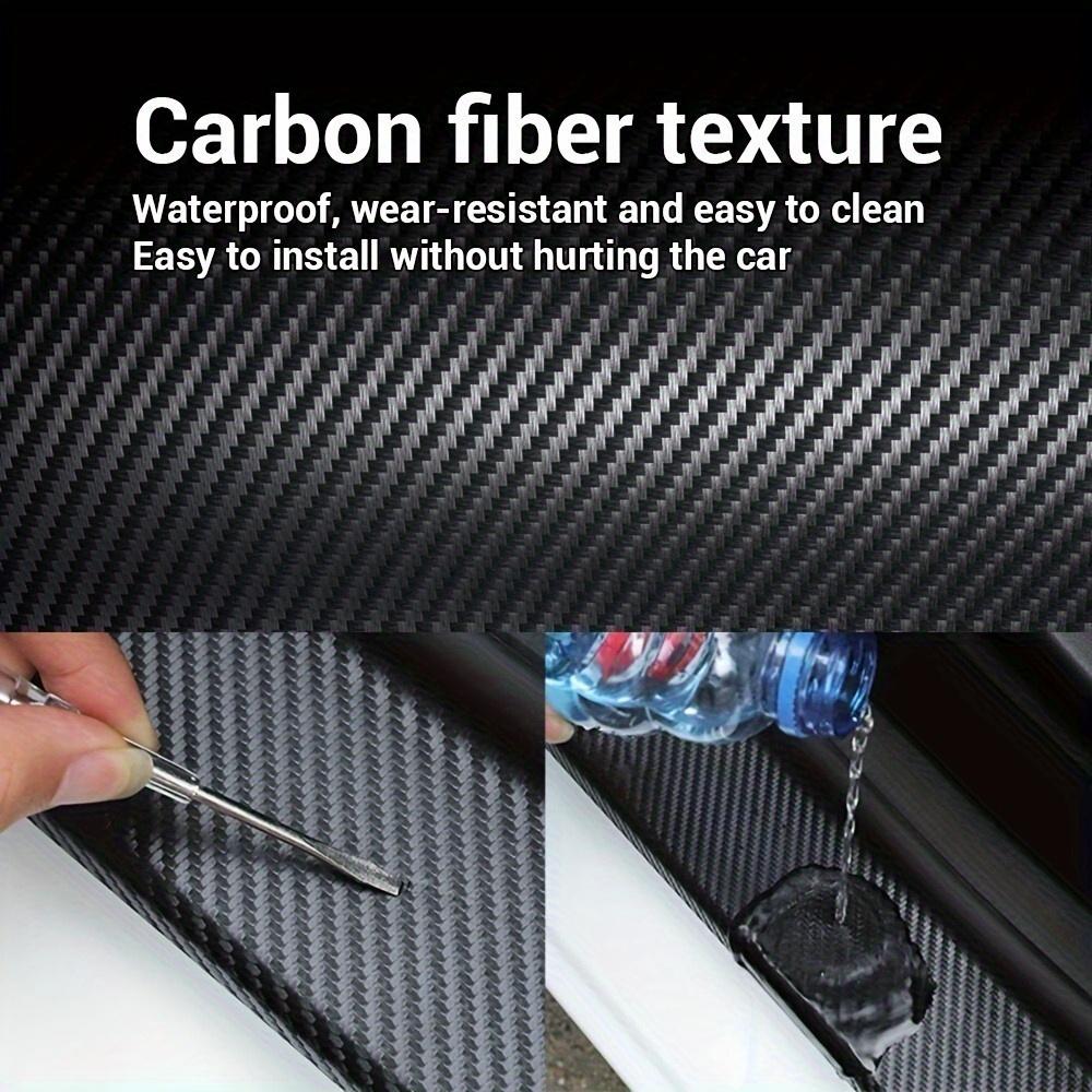 DIY nano 3D carbon fiber car sticker, threshold protection strip, bumper tape, motorcycle, bicycle waterproof Accessories