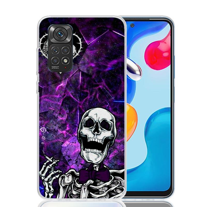 Anatomy Skeleton Heart Lovey Kiss Phone Case For Xiaomi Redmi Note 13 14 15 Pro Plus 12S 12 14S 11S 11E 10 10S 11 11T 5G 4G Cove