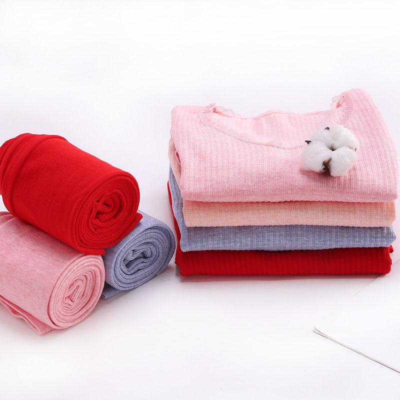 Termisk vinterundertøy Damedress Høstklær Lange bukser med rund hals tettsittende Stretch-genser i stor størrelse