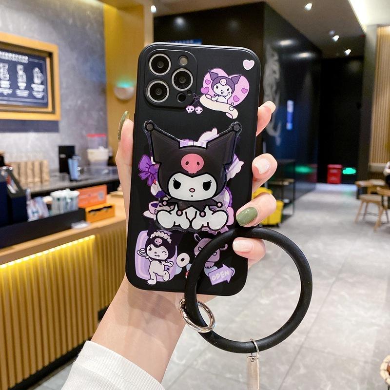 Applicable to Apple 16promax lying down mobile phone case iphone17 cute Samsung S24 cartoon Kulomi