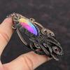 Rainbow Solar Quartz Druzy Pendant Copper Wire Wrapped Pendant Handmade Copper Jewelry Amazing Octopus Pendant Gemstone Jewelry Gift For Mom