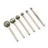 6 PCS Round Spherical Head Grinding Bit Coated Mounted Point Ball 4-12mm Burs Coarse Stone Drilling Metal Abrasive Tool