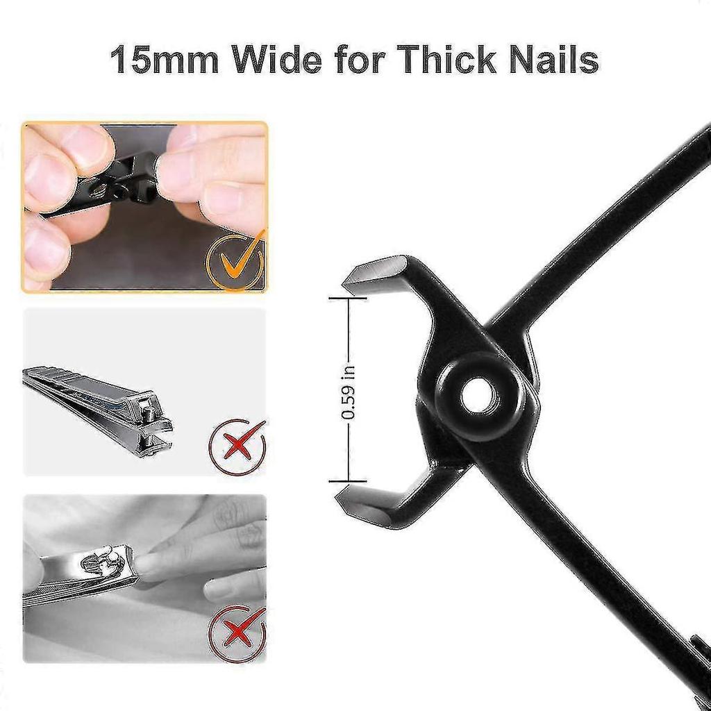 Nail Clippers For Thick Nailside Jaw Opening Oversized Nail Clippers Stainless Steel Heavy Duty Toenail Clippers For Thick Nails Extra Large T - P