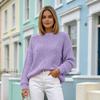 Women's Hollow Out Knit Pullover Sweater Casual