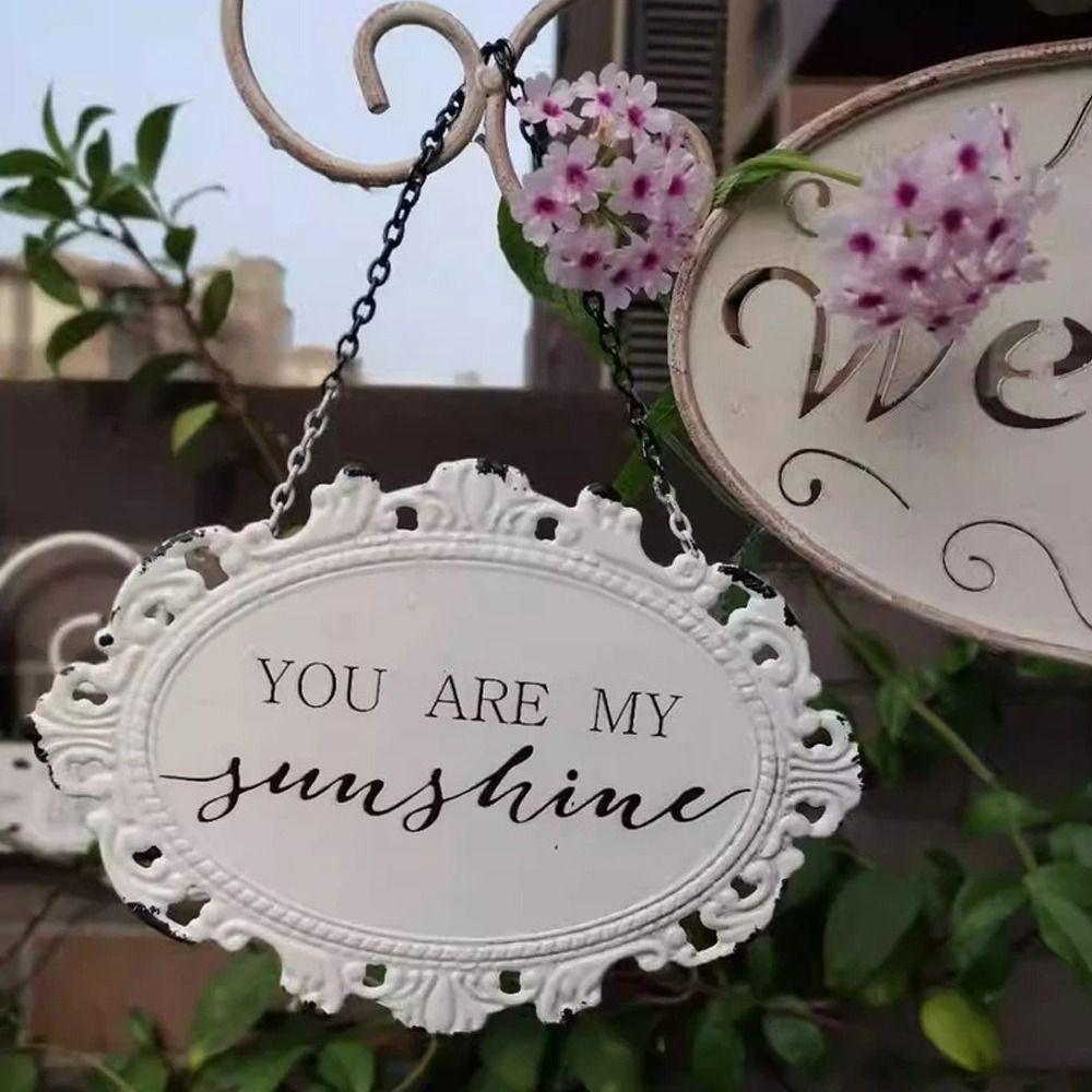 Iron Wall Hanging Retro Wall Decoration Pendant Doorplate Decoration Hanging  Shop