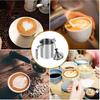 Stainless Steel Manual Milk Frother, Hand Pump Coffee Frother with Filter Screen for Cappuccino Coffee Latte Hot Chocolate (19oz/400ml) - Send Goods