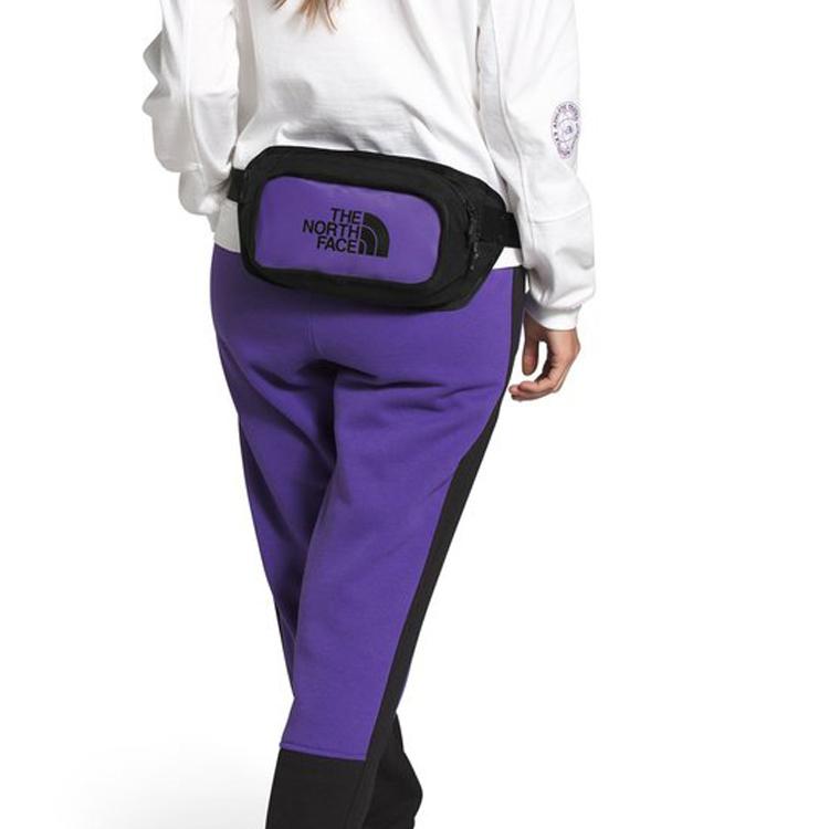 The North Face 4.3L Casual Lightweight Waist Bag Outdoor Unisex Bags Black Purple NF0A3KZX-S96