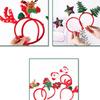 Santa Claus Headband Elk Hair Hoop Elastic Xmas Tree Headbands Christmas Photo Prop for Creative Holiday Party Headpiece