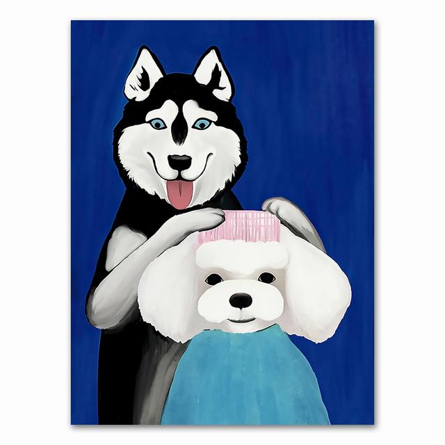 Cartoon Cat Posters And Prints Canvas Oil Painting Wall Art Pictures For Living Room Kid's Bedroom Nursery Cuadros Home Decor No Frame