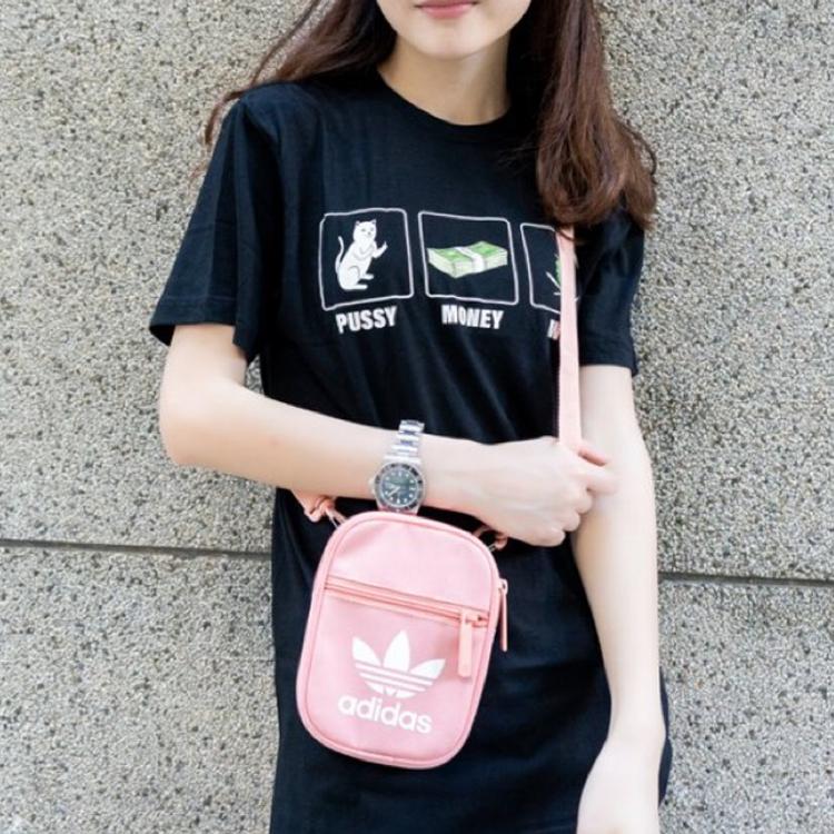 Adidas Originals Large Logo Sports Casual Polyester Shoulder Crossbody Bag Unisex bags DV2406