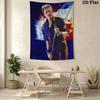 Johnny Hallyday Legend Music Tapestry Background Cloth Fashion Print Homestay Soft Decoration Tapestry Soft Wall Decoration
