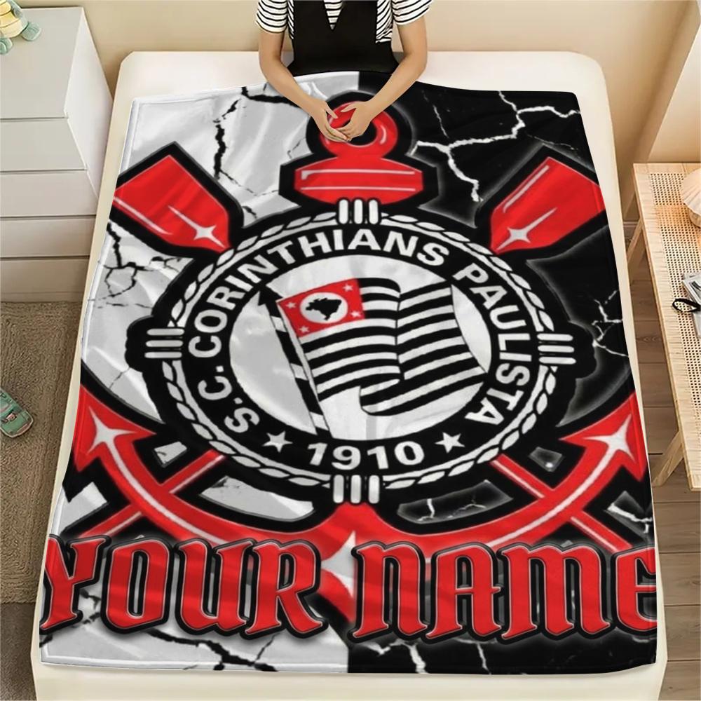 1PC Custom Name Corinthians Patterned Flannel Blanket Suitable For All Seasons for Home Decor Warmth and Comfort Gifts Holiday Present