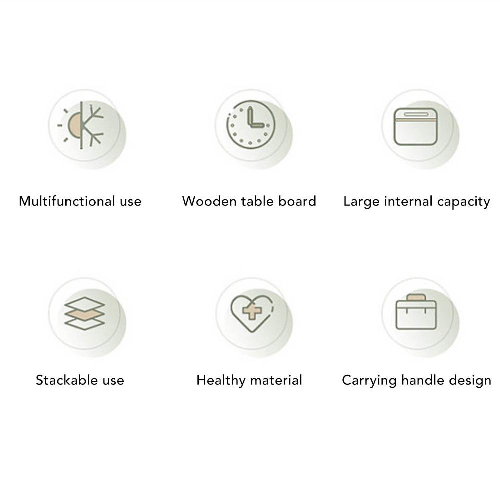 Large Capacity Camping Picnic Basket Multifunction Durable Camping Storage Basket Foldable Portable Handheld Camping Basket