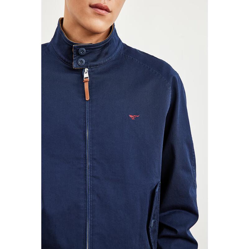 SEPTWOLVES Men's Casual Stand Collar Twill Jacket