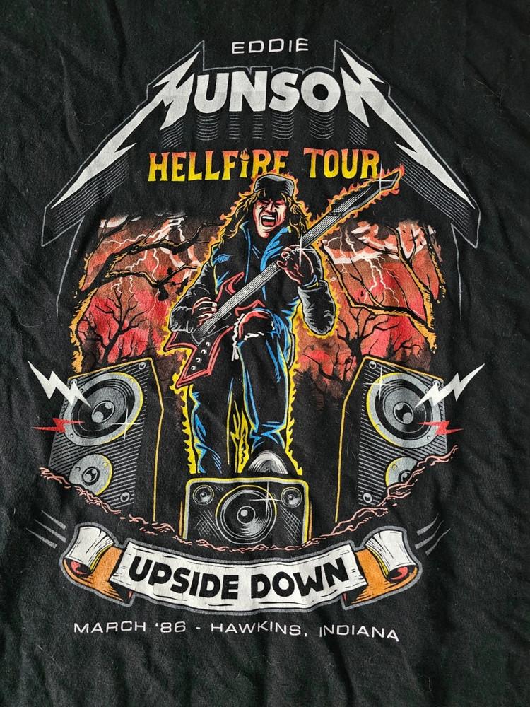 Eddie Munson Upside Down Unisex Concert S5XL TR761 TR762 Unisex T-Shirt XXXL