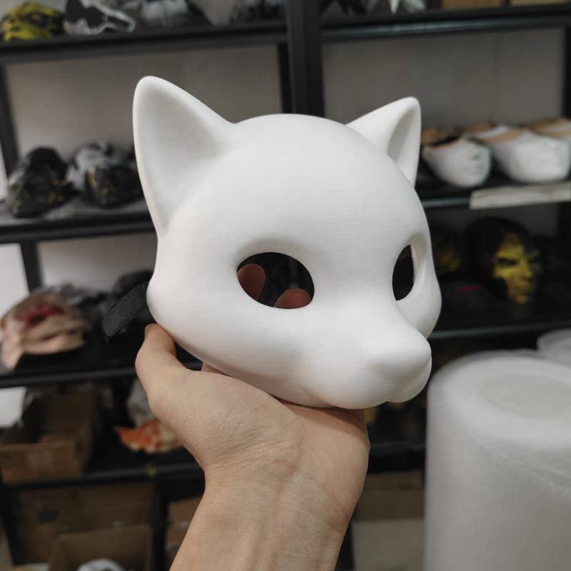 3D Printed Cosplay Realistic Kigurumi Base Beast Skull Mask Animal Plastic Fursuit Head Base DIY Accessories Half Face Mask