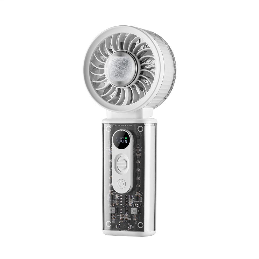 2026 Portable High-Speed Neck-Hanging Cooling Fan with Folding Handheld Design
