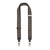 [DDBody] Embroidered Shoulder Strap, Replacement Bag Strap, Genuine Leather, Original Wide, Women's (Black Chain, 141cm X 3.8cm)