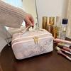 Chinese Style Portable Cosmetic Bag Women's Outdoor Travel Skincare Bags Gifts Butterfly Embroidery Makeup Bag Storage Organizer
