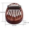 8 Key Mini Kalimba Thumb Piano Solid Wood Finger Piano Portable Marimba with Lanyard, Gift for Kids Adults Beginners