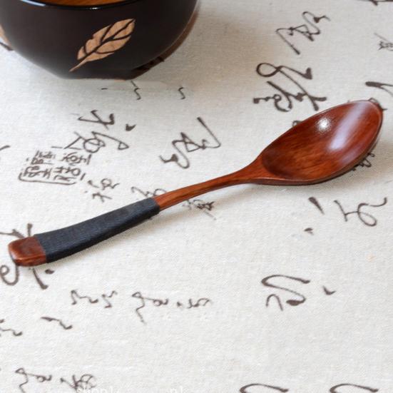 Portable Travel Chinese Style Wood Chopsticks Spoon Fork with Storage Pouch