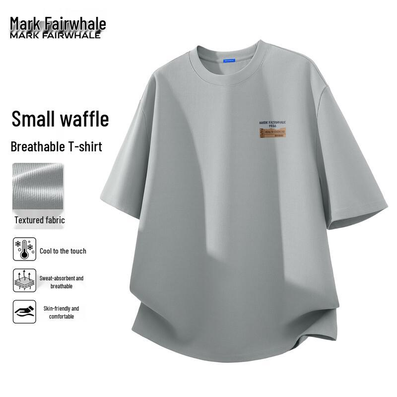

Mark Fairwhale Men s Waffle Ice Silk Short Sleeve T-shirt, Summer 2026 Collection 2XL