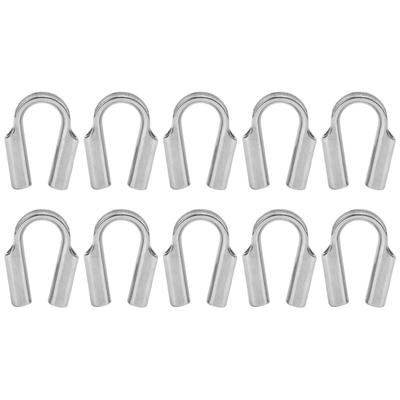 10Pcs Rohr Fingerhut 304 Edelstahl Winde Seil Stahl Draht Schutz Bootfahren Zubehör M6