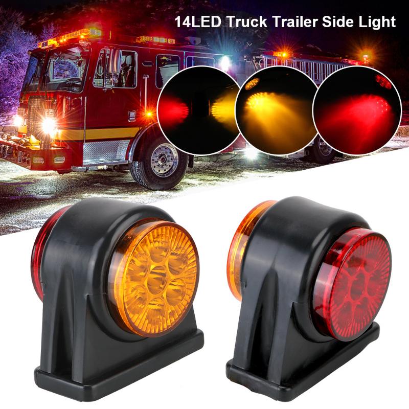 12V 24V LKW-Leuchte Anhänger Positions-Ecken-Seitenmarkierungs-LED-Blinker-Lampe Brems-Parken Boot Marine LKW Wohnwagen Zubehör
