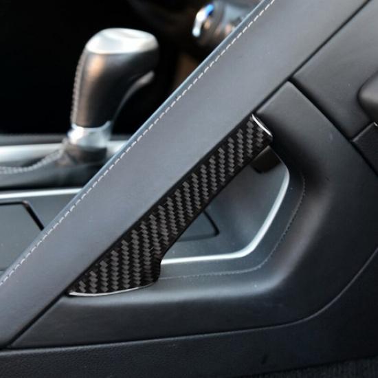 Carbon Fiber Center Handle Cover Sticker For Chevrolet Corvette C7 2014-