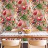 Pink Monarch Flower Classic Room Decor Wallpaper Chic Great Flower Vinyl Wall Decoration Peel And Stick Vinyl Cabinet Sticker