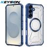KEYSION Custodia Magnetica Trasparente per Samsung S26 Ultra 5G Silicone+PC Custodia per Telefono Resistente agli Urti per Galaxy S26 S26+Plus