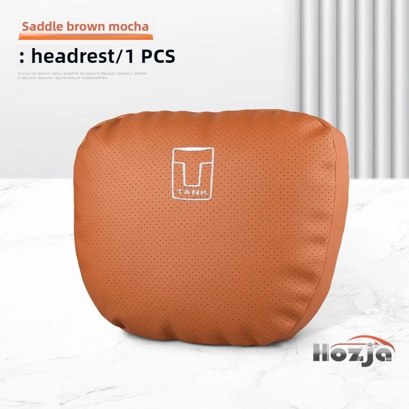 Leather Car Cushion Neck Pillow Headrest Pillow for GWM Tank 300 400 500 700 2024 2025 2026 Accessorise
