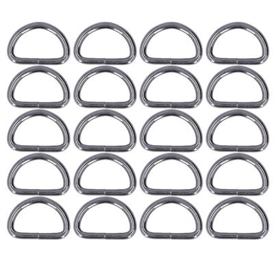 20Pcs D Rings 4x38x23mm Strong Structure Widely Used Elegant Appearance DIY Crafts for Bags Wallets