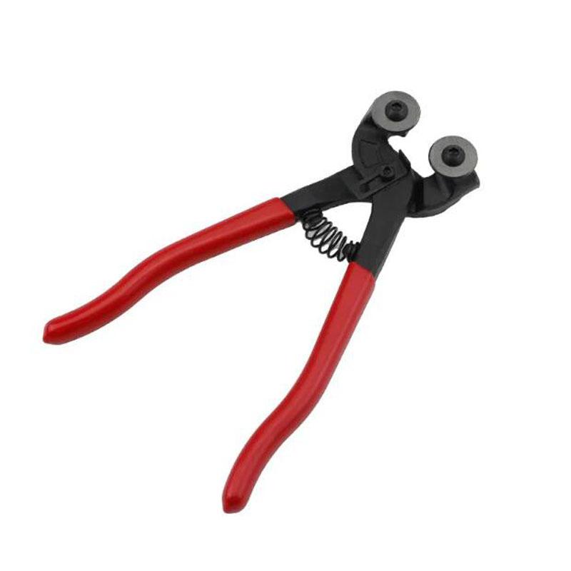 8 Inch Glass Tile Mosaic Nippers Heavy Duty Double Round Wheel Flat Nose Trimming Clamp Pliers Ceramics Cutting Tongs Tools