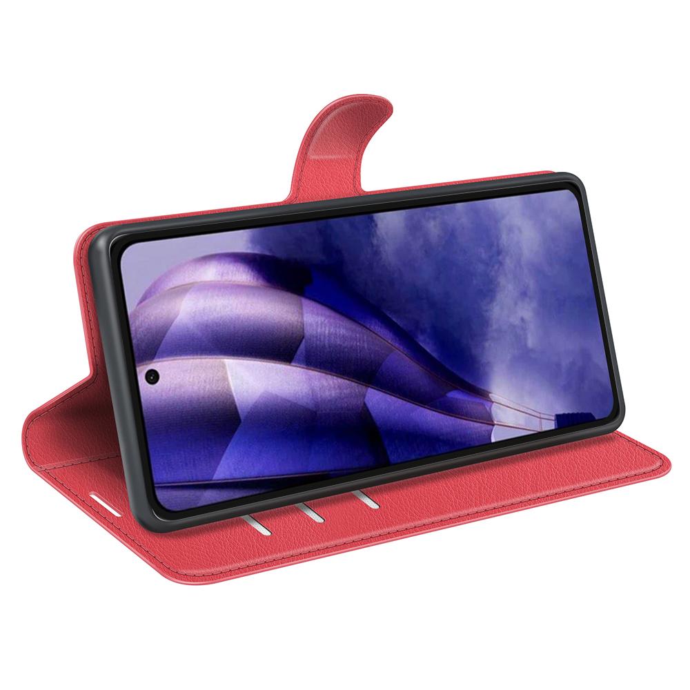 Dla HMD Skyline Etui Tekstura liczi Odporne na wstrząsy Skórzany portfel Pokrowiec na telefon