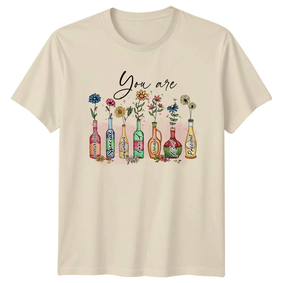 You Are Amazing Special Important Loved Womens T-Shirt Positive Affirmation XL