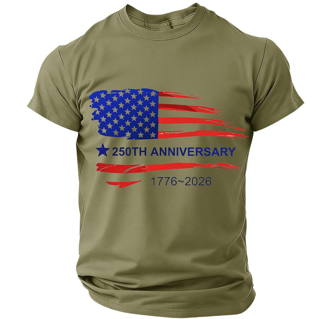 Men's Casual Round Neck Short Sleeve T-Shirt