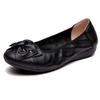 Spring Shoes Woman Flats Genuine Leather Slip On Ballet Flats Bowknot Casual Women Shoes Moccasins Loafers Plus Size 43 WSH3376