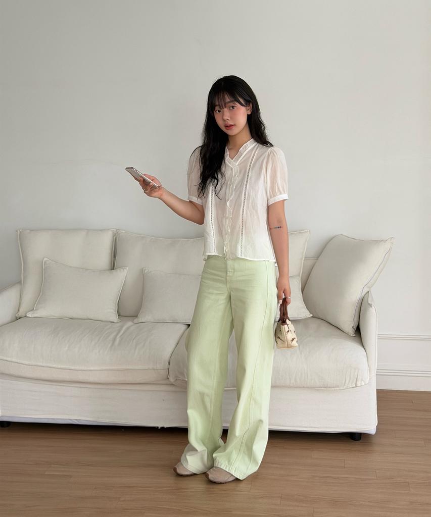 JUCYJUDY Overdyed Semi-Wide Pants J1Dp322C