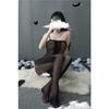 Sex Underwear European and American Temptation Sex Stockings Sexy Suspenders Open Jacquard One-piece Stockings Pajamas Manufacturer 8858