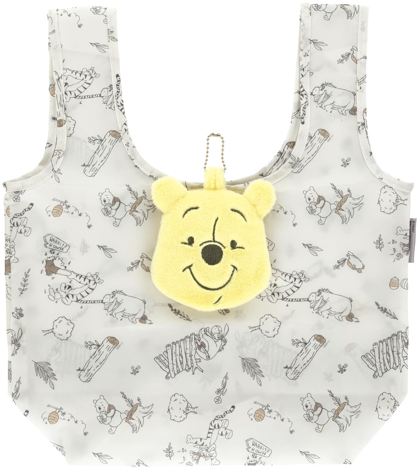 

Складная плюшевая сумка-тоут Skater Disney Винни Пух, карманная, KNOT1-A