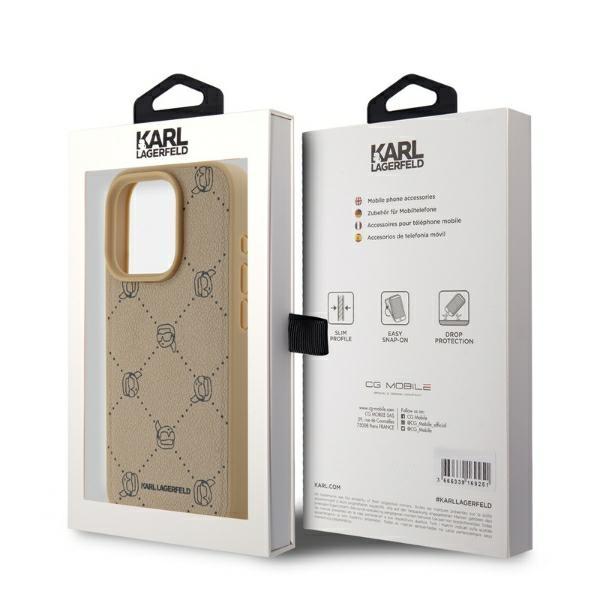 Karl Lagerfeld Klhmp15Xpgkhphe Iphone 15Pro Max 6.7 Beige Magsafe Karl Heads