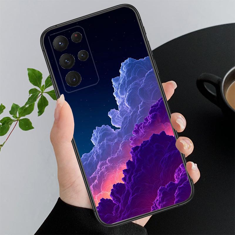 Clound Moon Star Night Phone Case For Samsung A55 A16 A56 A36 A35 A15 A53 A54 A33 A34 A25 A05S A52 A52S A14 A24 A26 A71