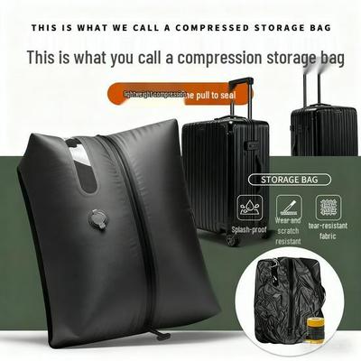 Sac de compression sous vide hermétique en TPU pour vêtements - Prêt pour le voyage, résistant à l'humidité, imperméable, grande capacité de rangement