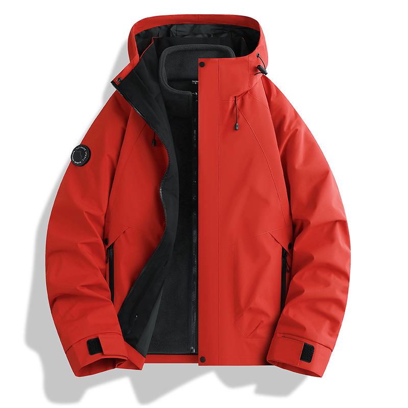 

Unisex Winter 3-in-1 Ski Jacket Set: Mountain Style Hooded Workwear 3XL